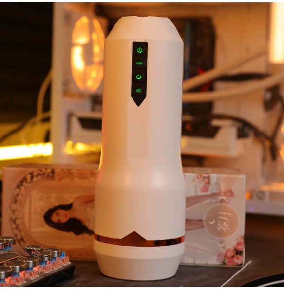 MizzZee - Cangyue Sucking Vibrating Moaning Masturbator Cup (Chargeable - White) MizzZee - Cangyue Sucking Vibrating Moaning Masturbator Cup (Chargeable - White)